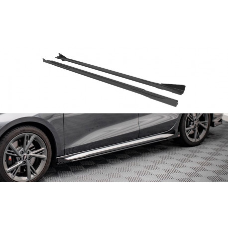 Body kit e accessori visivi MAXTON DESIGN Street Pro diffusori minigonne + alette per Audi S3 / A3 S-Line 8Y | race-shop.it