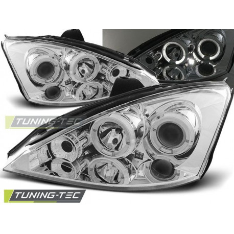 Fari FARI FORD FOCUS 10.98-10.01 ANGEL EYES CHROME | race-shop.it