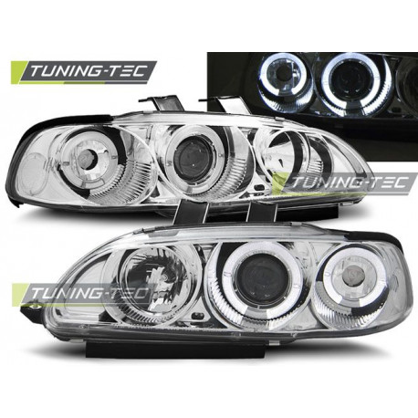 Fari FARI HONDA CIVIC 09.91-08.95 2D/3D ANGEL EYES CHROME | race-shop.it