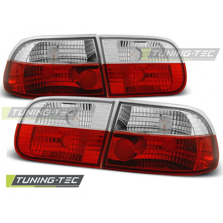 Fari HONDA CIVIC0 9.91-08.95 3D ROSSO BIANCO | race-shop.it