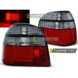 LED FANALI POSTERIORI ROSSO SFUMATO per VW GOLF 3 09.91-08.97