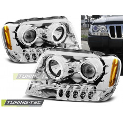 FARI CHRYSLER JEEP GRAND CHEROKEE 99-05.05 ANGEL EYES CHROME