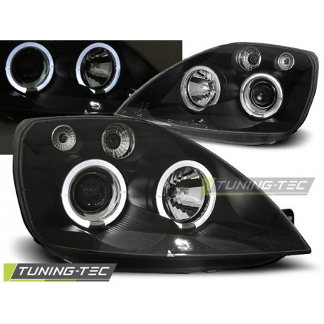 Fari FARI FORD FIESTA MK6 05.02-08.05 ANGEL EYES NERO | race-shop.it