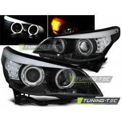 FARI ANGEL EYES NERO LED INDICATOR per BMW E60/E61 03-07