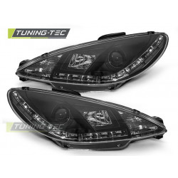 FARI PEUGEOT 206 10.98-02 DAYLIGHT NERO