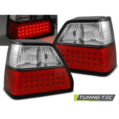 Fari LED FANALI POSTERIORI ROSSO BIANCO per VW GOLF 2 08.83-08.91 | race-shop.it