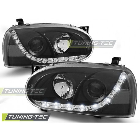 Fari FARI DAYLIGHT NERO per VW GOLF 3 91-97 | race-shop.it