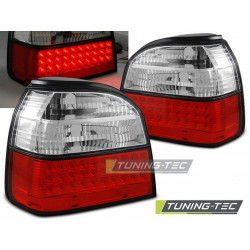 LED FANALI POSTERIORI ROSSO BIANCO per VW GOLF 3 09.91-08.97