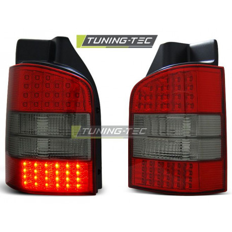 Fari LED FANALI POSTERIORI ROSSO SFUMATO per VW T5 04.03-09 | race-shop.it