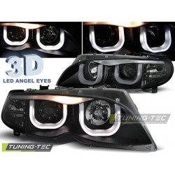 FARI ANGEL EYES 3D NERO per BMW E46 09.01-03.05 S/T NERO