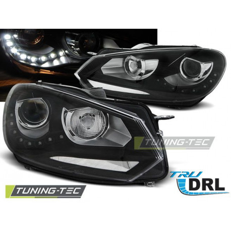 Fari FARI TRUE DRL NERO per VW GOLF 6 10.08-12 | race-shop.it