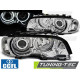 Fari FARI ANGEL EYES CCFL CHROME per BMW E46 04.99-03.03 COUPE CABRIO | race-shop.it