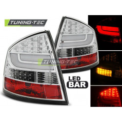 LED BAR FANALI POSTERIORI CHROME per SKODA OCTAVIA II SEDAN 04-