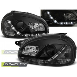 FARI OPEL CORSA B 02.93-10.00 DAYLIGHT NERO