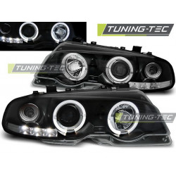 HEADLIGHTS ANGEL EYES BLACK for BMW E46 04.99-03.03 COUPE