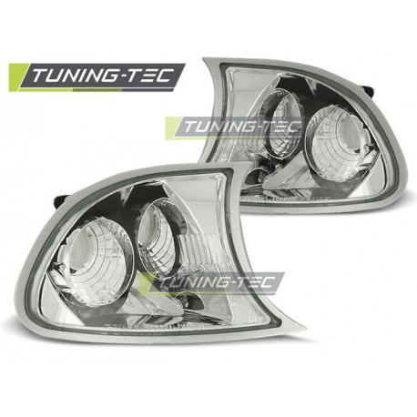 Fari INDICATORI DI DIREZIONE ANTERIORI CHROME per BMW E46 04.99-08.01 COUPE | race-shop.it