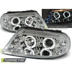 FARI ANGEL EYES CHROME per VW PASSAT 3BG 09.00-03.05