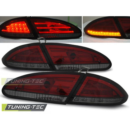 Fari LED FANALI POSTERIORI ROSSO SFUMATO per SEAT LEON 06.05-09 | race-shop.it