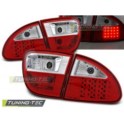 LED TAIL LIGHTS RED WHITE for SEAT LEON 04.99-08.04