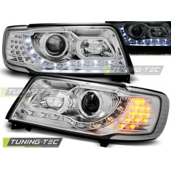 FARI DAYLIGHT CHROME per AUDI 100 C4 12.90-06.94