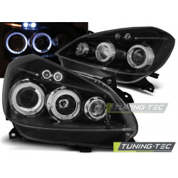 FARI RENAULT CLIO 3 05-09 NERO ANGEL EYES