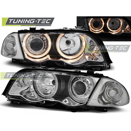 Fari FARI ANGEL EYES CHROME per BMW E46 05.98-08.01 S/T | race-shop.it