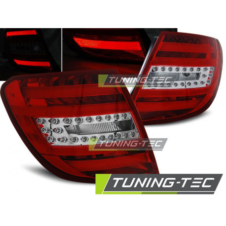 Fari TUNING-TEC fanali posteriori a LED (LED Bar) per WHIE MERCEDES C-KLASA W204 KOMBI 07-10, rosso, V1 | race-shop.it