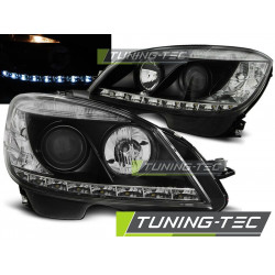FARI DAYLIGHT NERO per MERCEDES W204 07-10