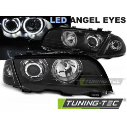 FARI ANGEL EYES LED NERO per BMW E46 05.98-08.01 S/T