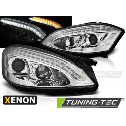 XENON FARI LUCE DIURNA CROMO per MERCEDES W221 05-09