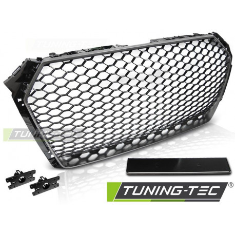 Body kit e accessori visivi GRIGLIA SPORT MATT GRIGIO ARGENTO per AUDI A4 B9 15-19 | race-shop.it