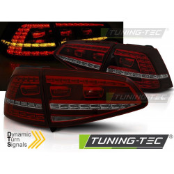 FARI POSTERIORI A LED SPORT ROSSO SFUMATO SEQ per VW GOLF 7 13-17