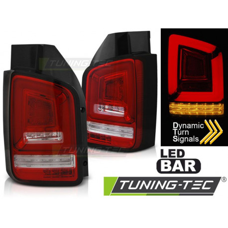 Fari LED BARRA LUCI POSTERIORI ROSSO BIANCO SEQ per VW T5 10-15 | race-shop.it