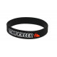 Rubber wrist band Drift Freak / Cone killer braccialetto in silicone (Nero) | race-shop.it