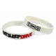 Rubber wrist band Eat Sleep Drive silicone wristband (White) | race-shop.it