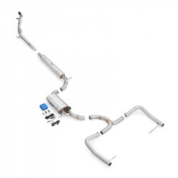 Complete exhaust system for Skoda Octavia III RS 2.0 TSI