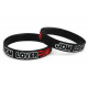 Rubber wrist band JDM Lover braccialetto in silicone (Nero) | race-shop.it