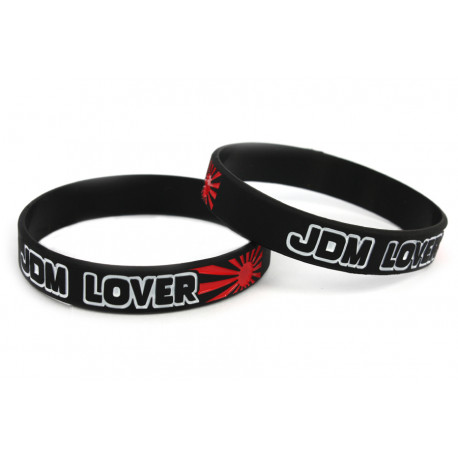 Rubber wrist band JDM Lover silicone wristband (Black) | race-shop.it
