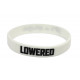 Rubber wrist band LOWERED silicone wristband (White) | race-shop.it