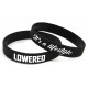 Rubber wrist band LOWERED silicone wristband (Black) | race-shop.it