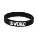 Rubber wrist band LOWERED braccialetto in silicone (Nero) | race-shop.it