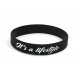 Rubber wrist band LOWERED silicone wristband (Black) | race-shop.it