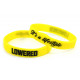 Rubber wrist band LOWERED silicone wristband (Yellow) | race-shop.it