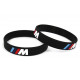 Rubber wrist band M-Power silicone wristband (Black) | race-shop.it