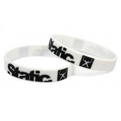 Static braccialetto in silicone (Bianco)