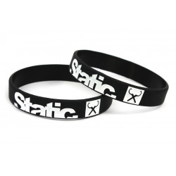 Static braccialetto in silicone (Nero)