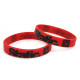 Rubber wrist band Static braccialetto in silicone (Rosso) | race-shop.it