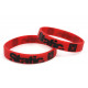 Rubber wrist band Static silicone wristband (Red) | race-shop.it