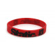 Rubber wrist band Static braccialetto in silicone (Rosso) | race-shop.it