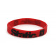 Rubber wrist band Static silicone wristband (Red) | race-shop.it